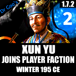 Xun Yu Arrives Winter 195 CE:荀彧在195年加入玩家派系