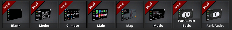 Modern Infotainment Screens