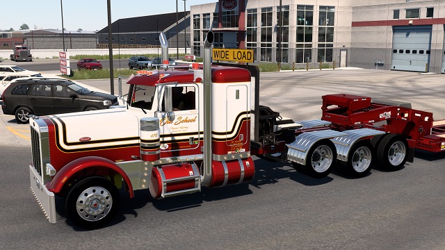 Updated Old School Skin for Pinga's Peterbilt 389 36 Inch Sleeper Only