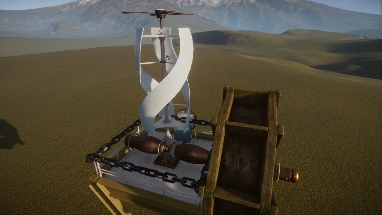 Steampunk Wind Turbine Assembly