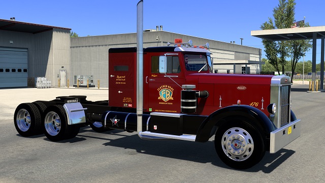 Flatbed Bros skin for Smarty's Peterbilt 350. All cabs.