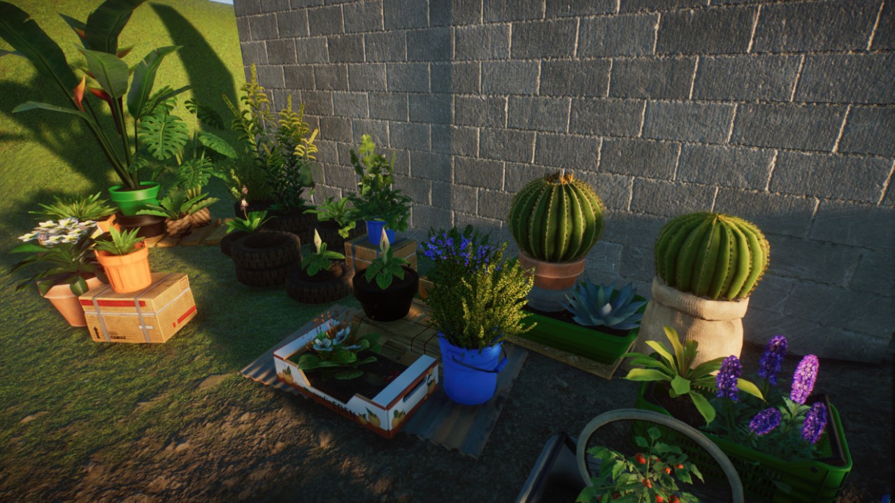 Cargo Yard Path Planters