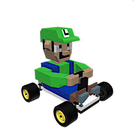 Fixed Super Mario Kart Luigi (original by thebassist56) preview