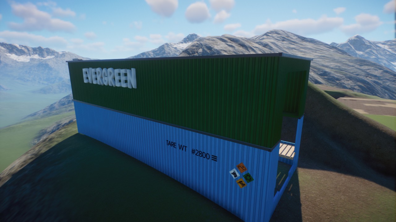 Cargo Yard Shipping Container Ride Station