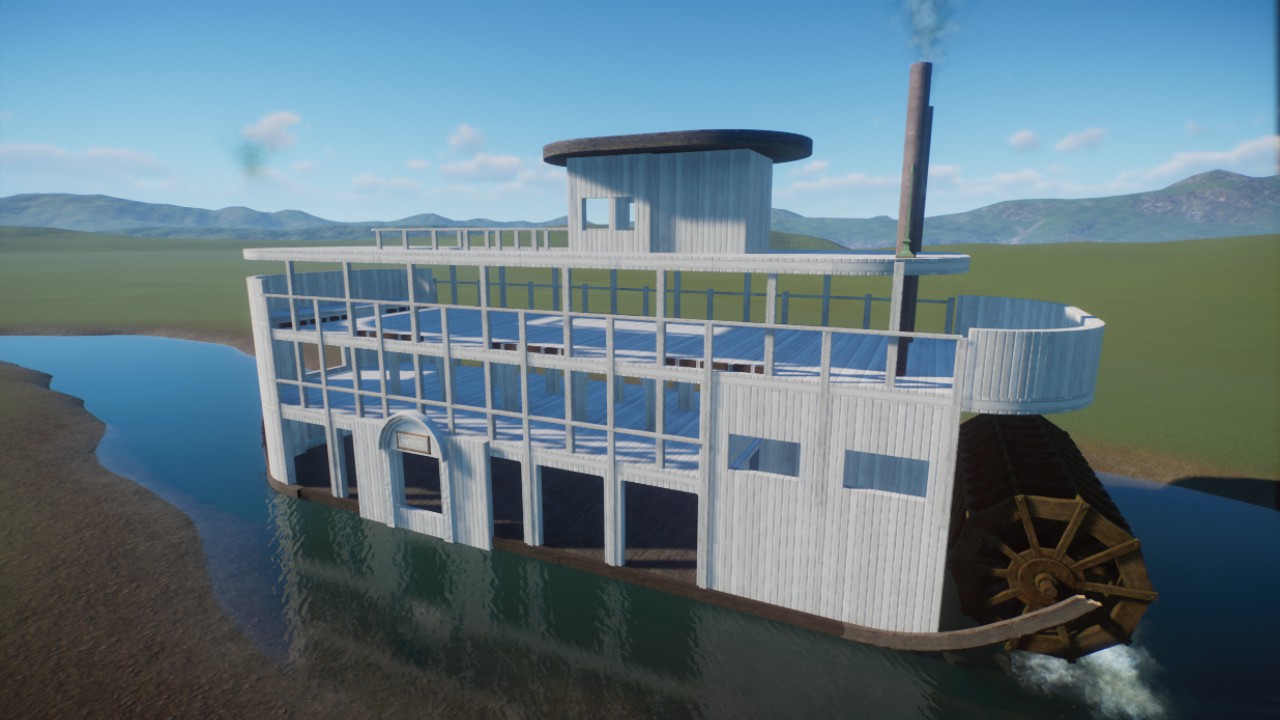 Climbable New Orleans Riverboat