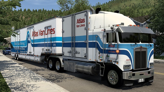Atlas Van Lines skin for the Overfloater K100 All Cabs Plus DROM