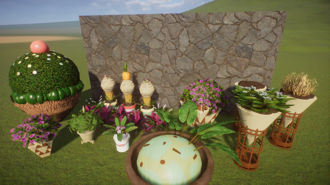 Ice Cream Path Planters