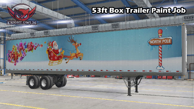 Santa Joy Ride Box Trailer (Christmas Theme)