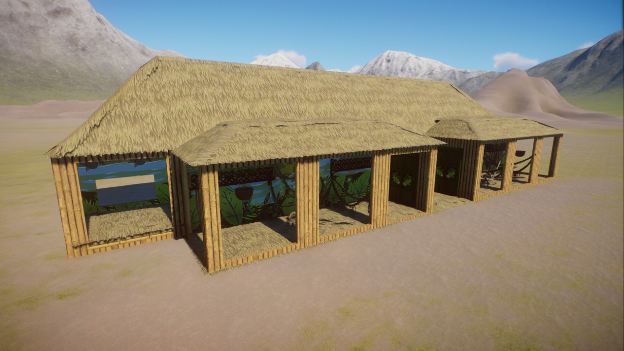 Tropical train station