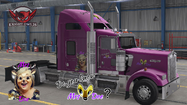 Mrs Doe Eye Kenworth w900 Paint Job