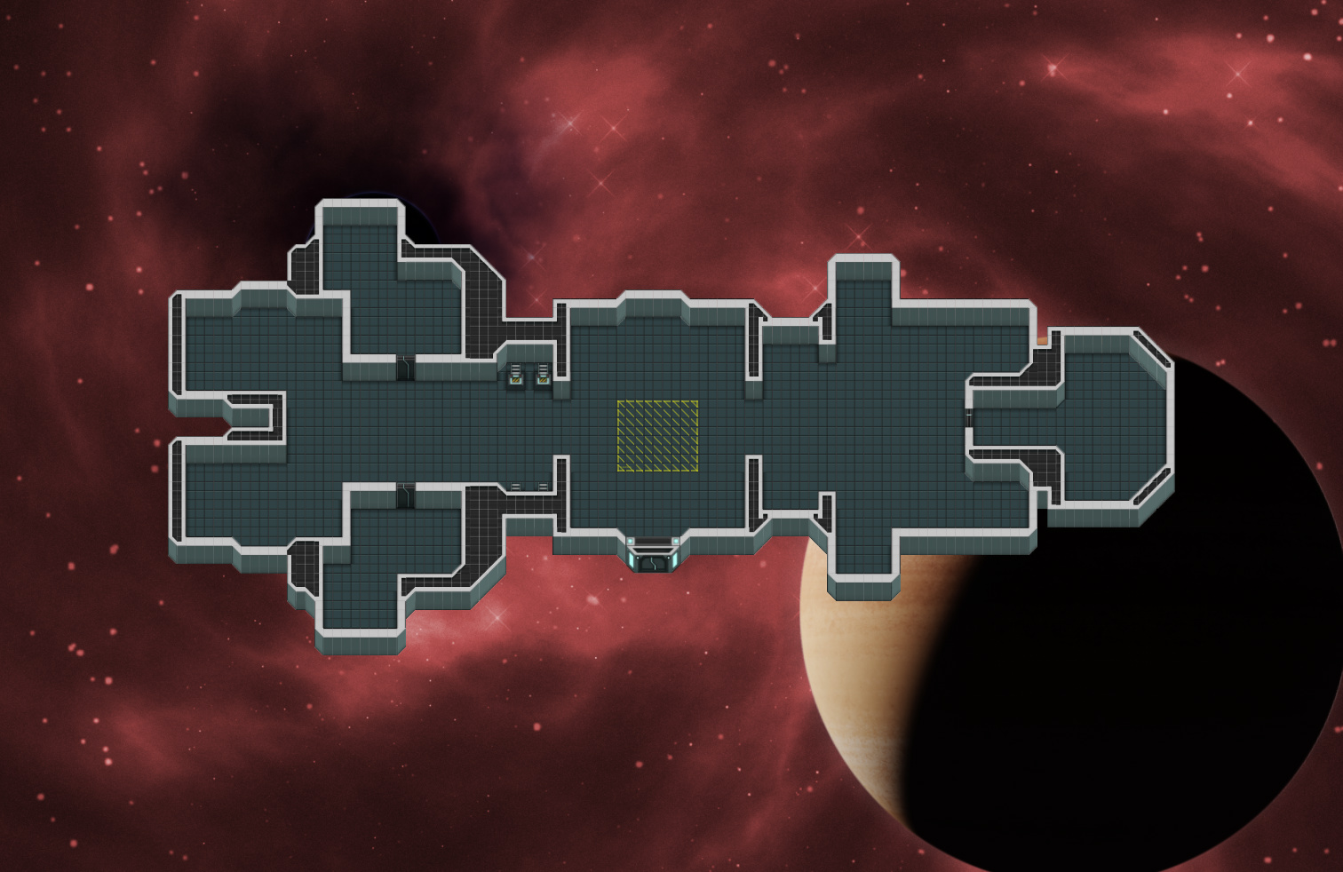 Sleekship with proper symmetry