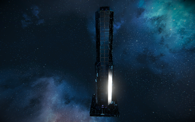 Dk. Blue Neon City Tower Deco Version 1.0