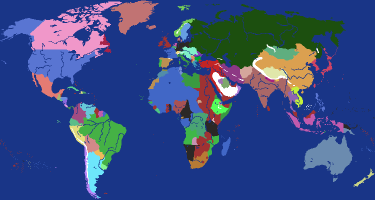 World Map in 1914 preview