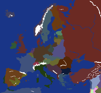 Europe - 1938 With Random Changes