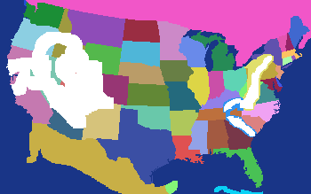 North America made by a 3 year old