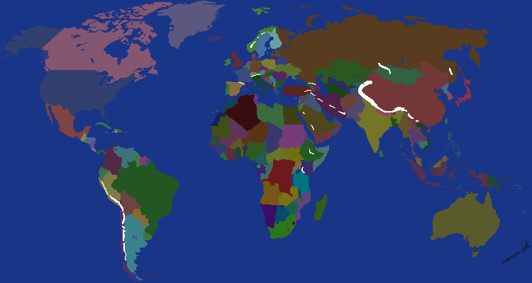 World Map - 2023 Dark Mode