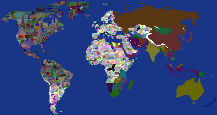 Earth But with Many Nations WIP