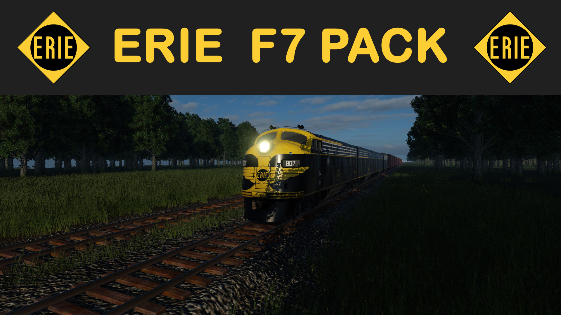 EMD F7 Expansion: Erie Railroad F7 skin package