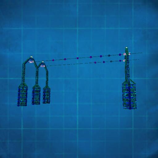 double cable supports