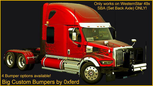 Big Custom Bumper with 4 Variants (ONLY SUPPORTS 49X and SBA not SFA)