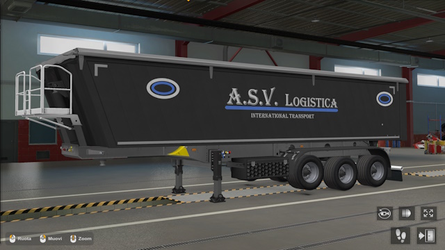 skin trailer DUMPER grey ASV Logistica by maury79