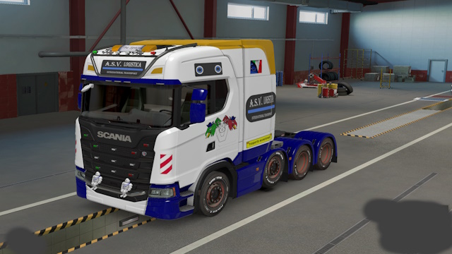 skin SCANIA R&S 8x4 ASV Logistica maury79