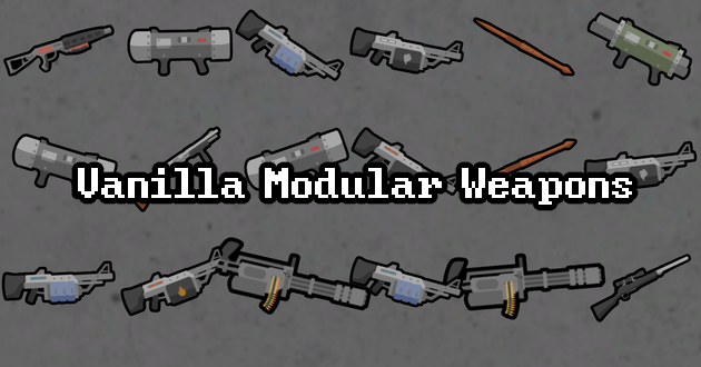 Vanilla Modular Weapons mod preview for RimWorld