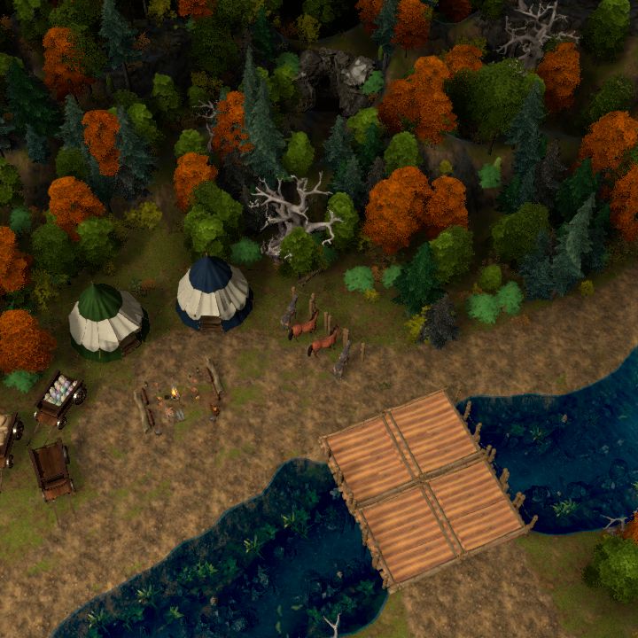 Campsite Next To River