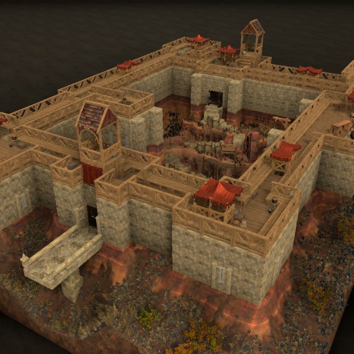 Prison Mine Outpost - surface, roofs