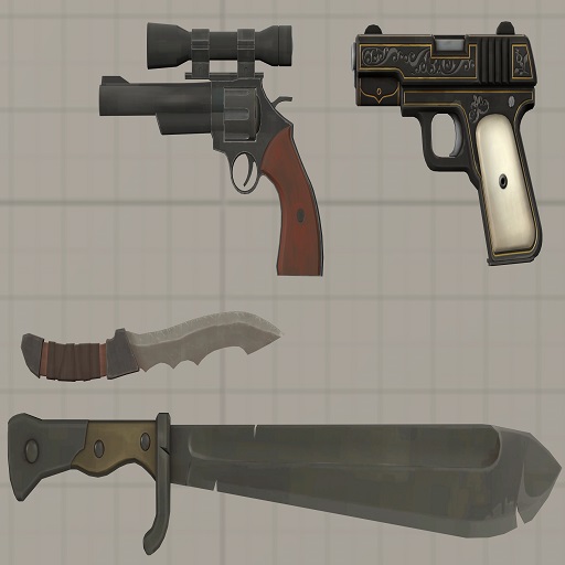 Team Fortress 2 Enhanced Small Weapons Pack #5 (Props)