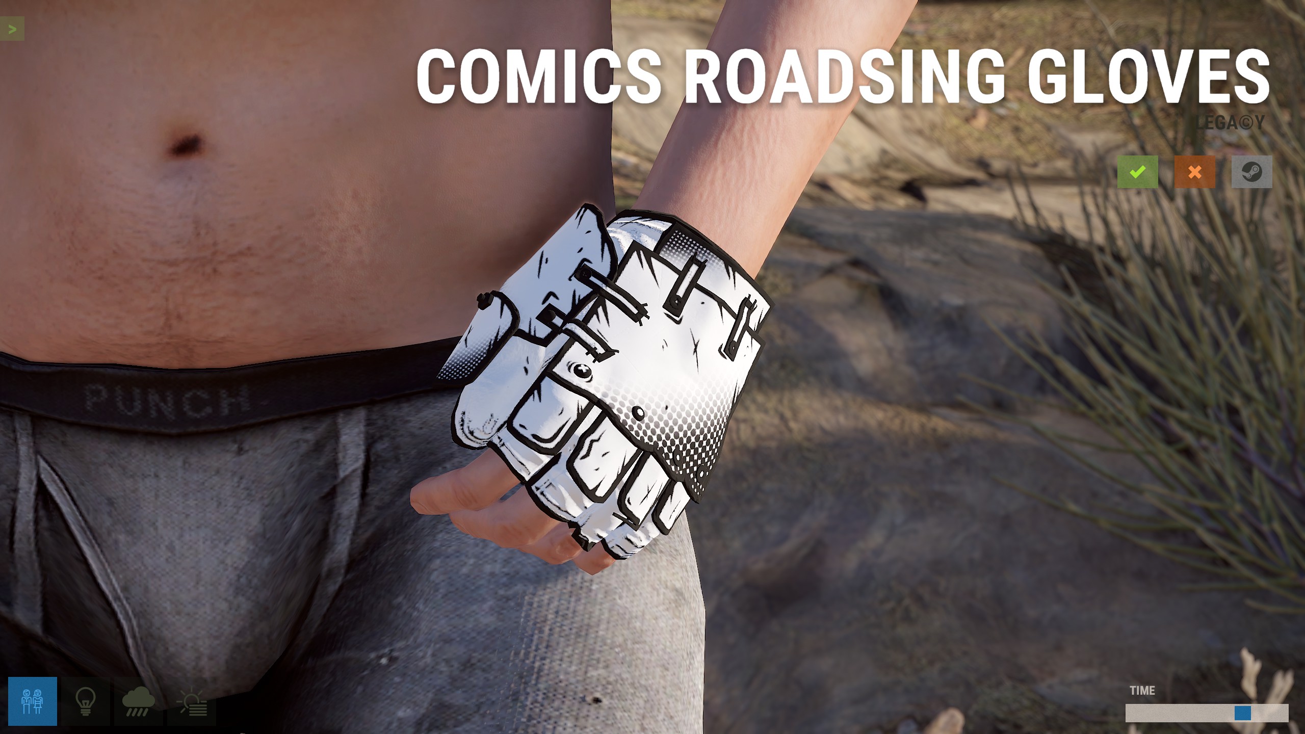 Comics Roadsign Gloves