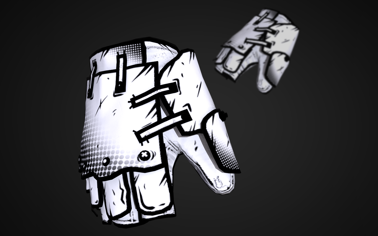 Comics Roadsign Gloves