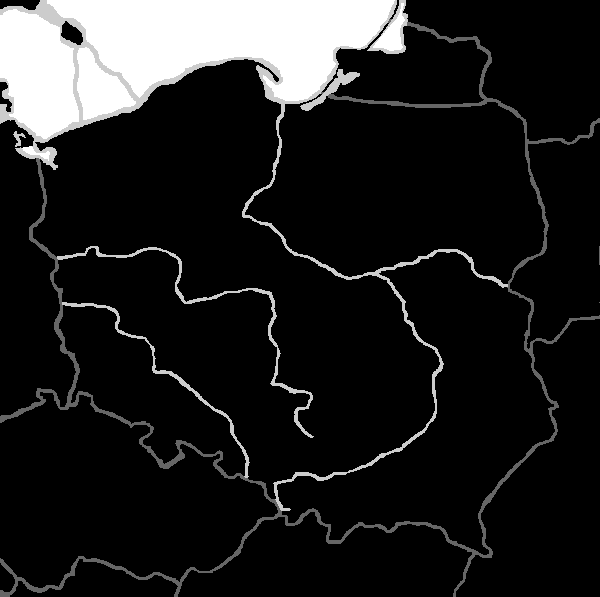 Poland (with rivers)