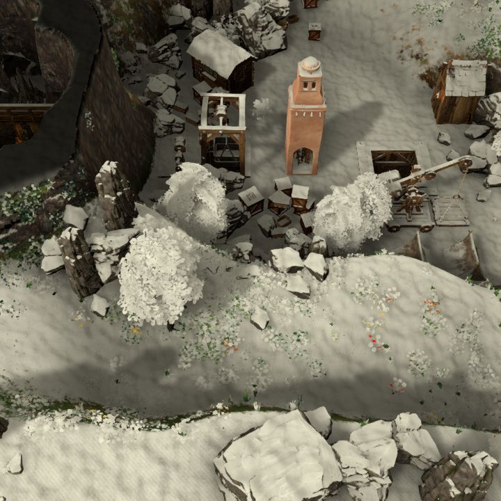 Snowy Mining Pit
