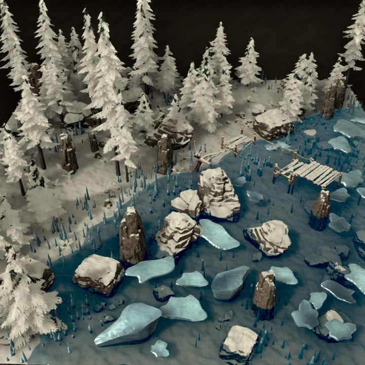 Winter Lake Shore