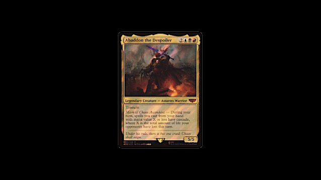 abaddon mtg card Magic: The Gathering's first Warhammer 40,000 cards revealed none) element.class MTGNexus - Abaddon, Conquerer of