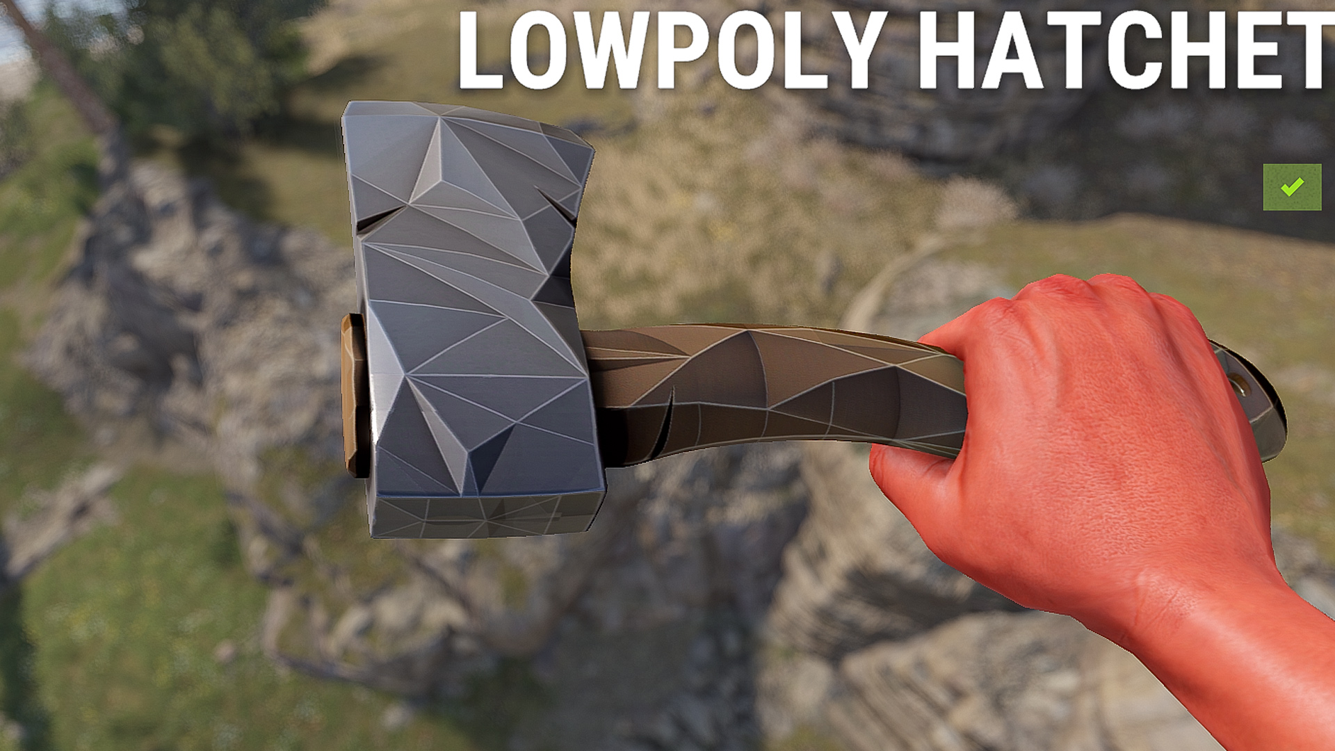 Low Poly Hatchet