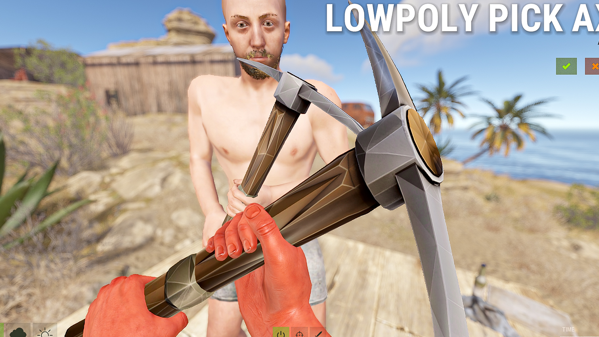 Low Poly Pickaxe