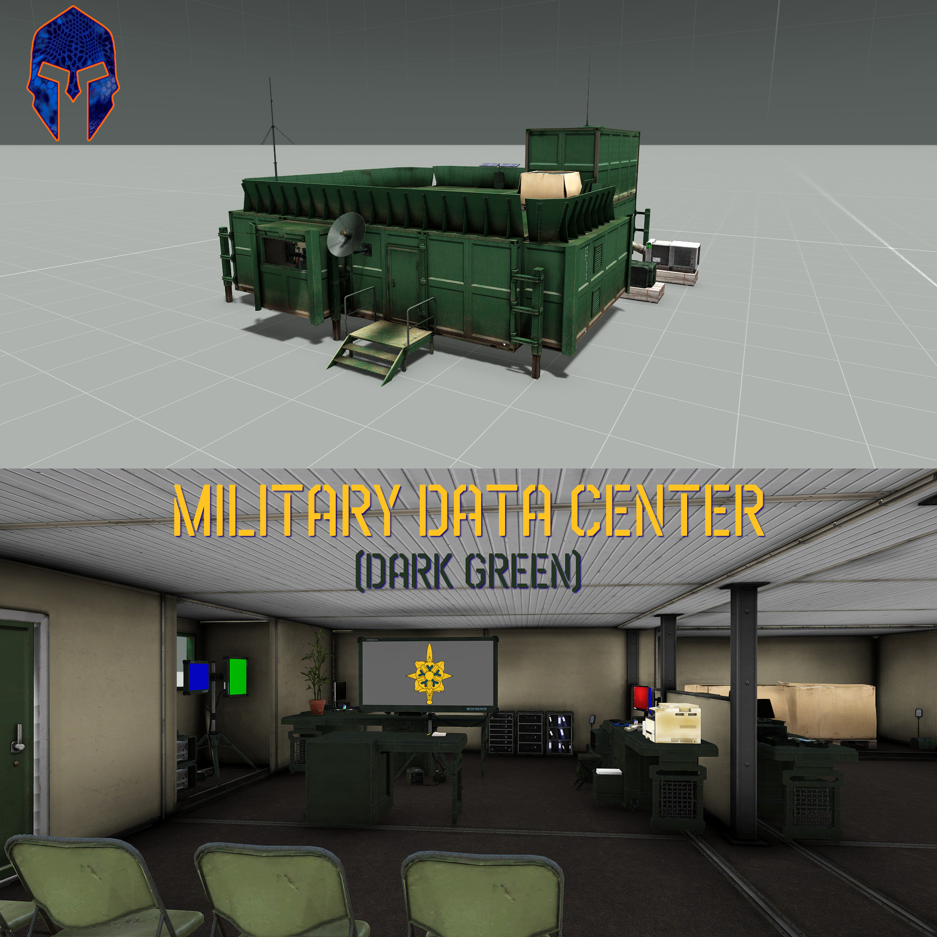 Military Data Center (Dark Green)