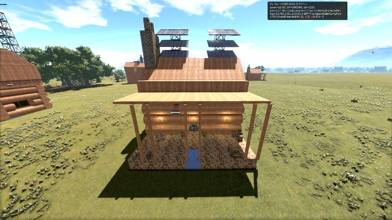 Tile-Cabin Long Porch