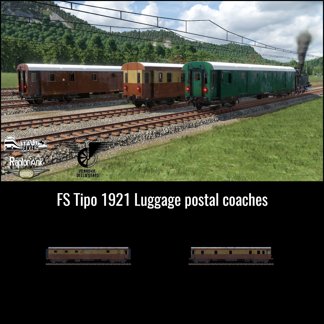 FS Tipo 1921 Luggage & postal coaches