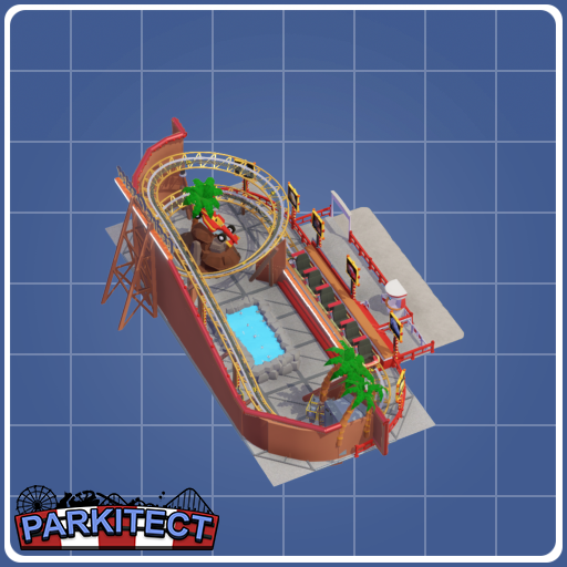 Racing Coaster - Kirmes Achterbahn (Funfair Kiddie Coaster)