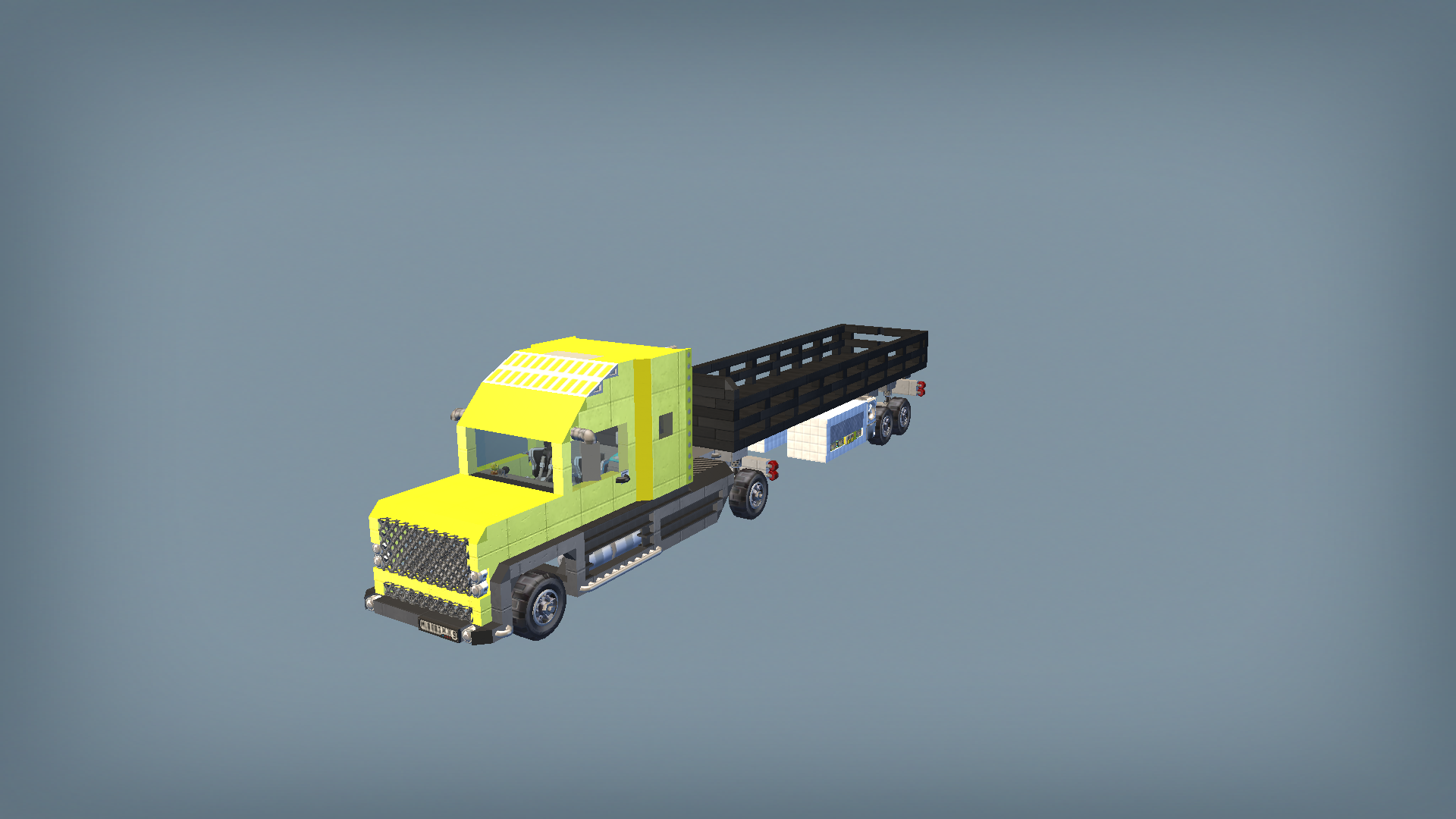 High semi truck 02 opened version (4x2)