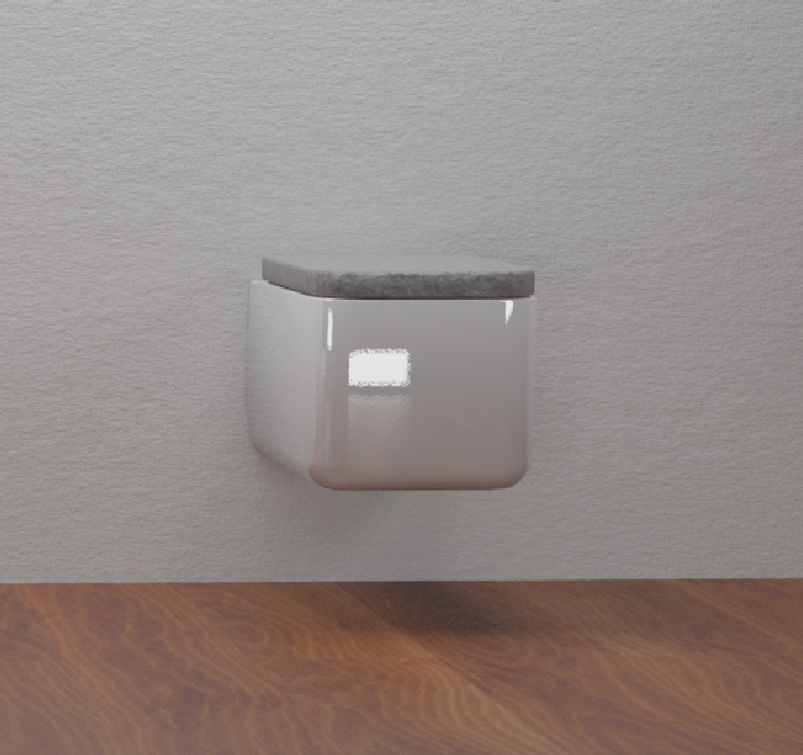 Toilet- wall place