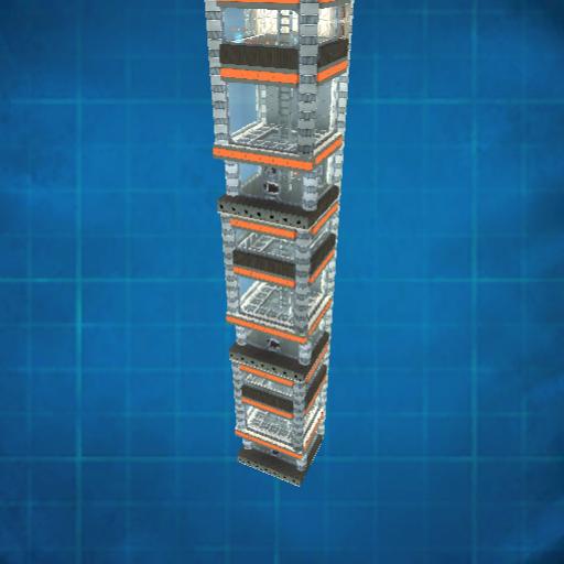 6 High Excavator Hidden Tower Single Depth