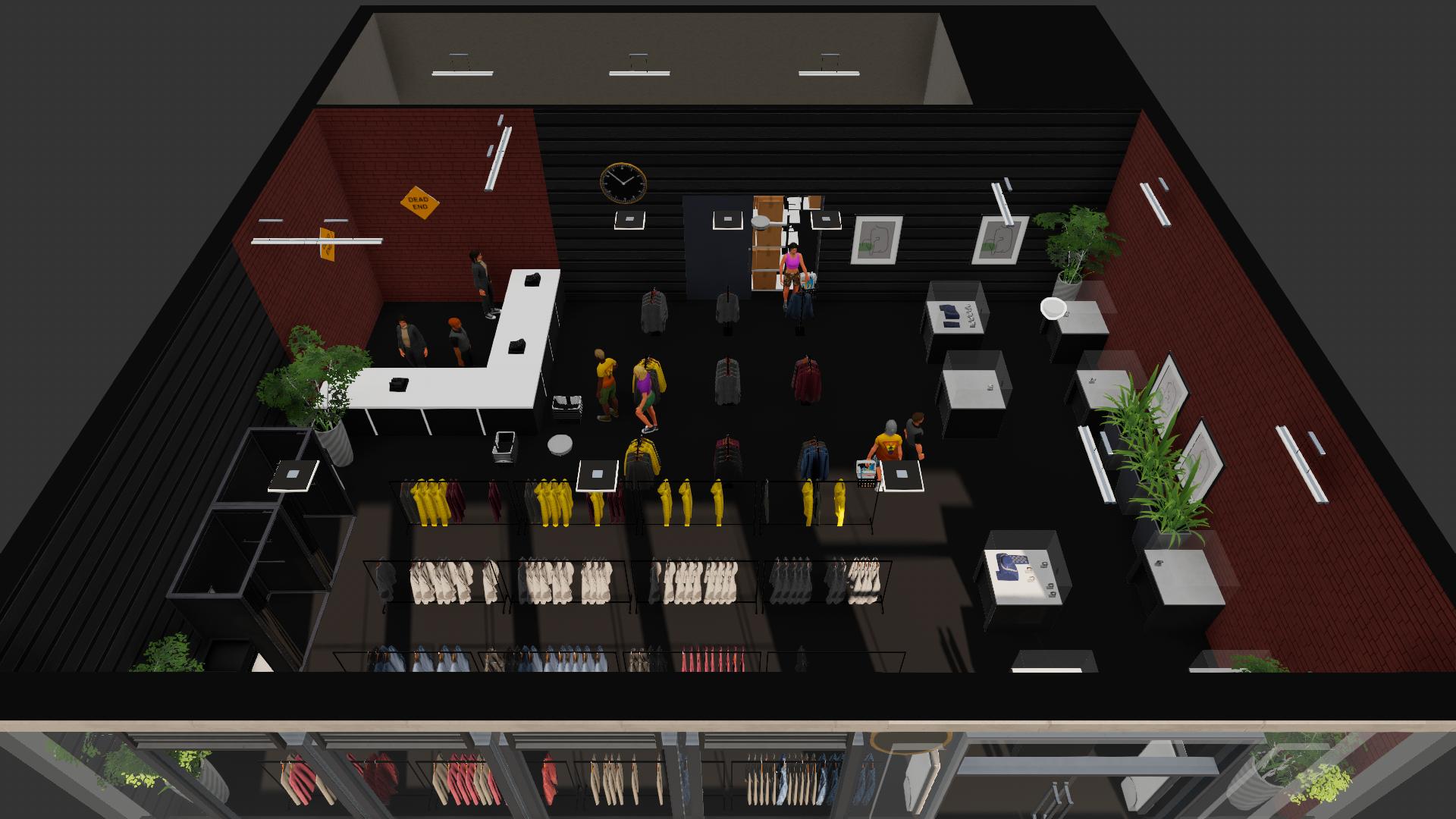 Medium clothes store