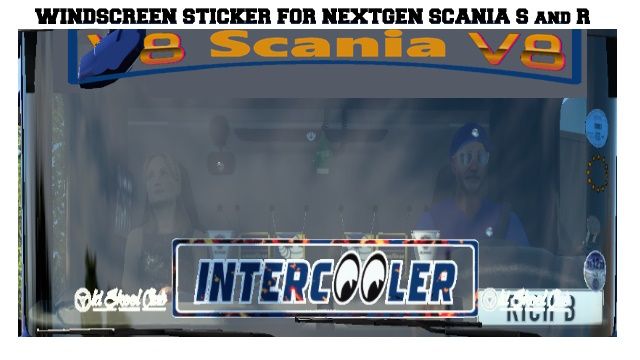 Windscreen Sticker Scania S & R  Next Generation