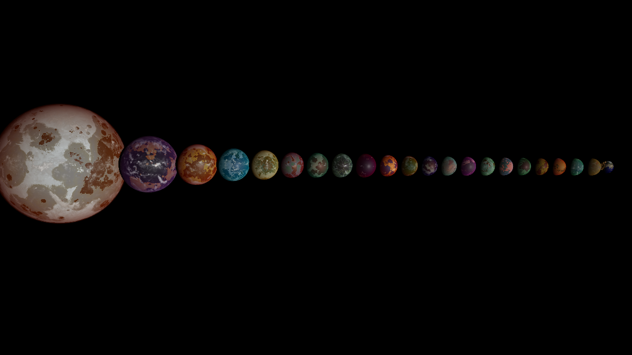 Super earth size comparison