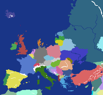 Europe But I Deleated Scandinavia
