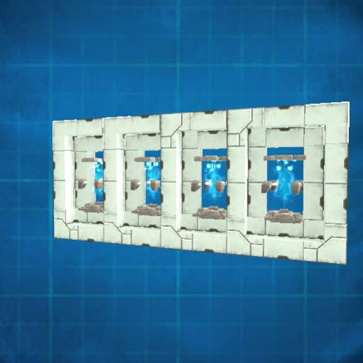 SciFi Teleporter Framework Wall Section
